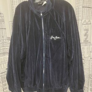 Vintage OG  Y2K Sean John velour track jacket  navy XL